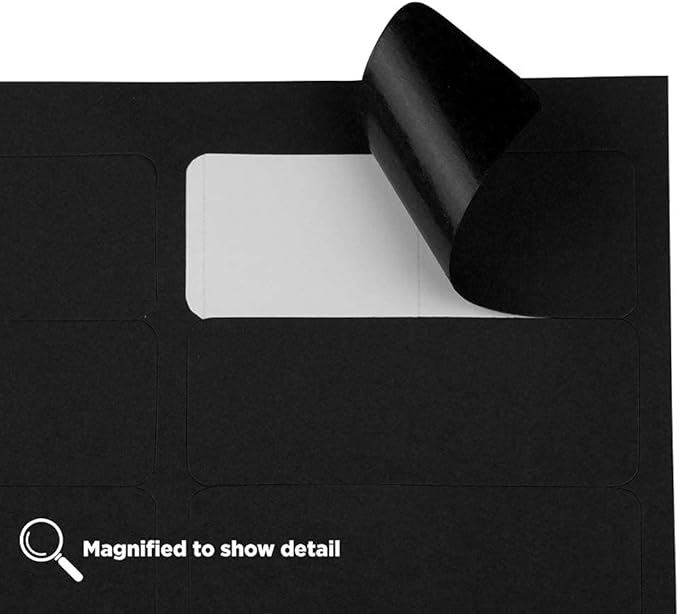 JAM PAPER Return Address Labels - Standard Mailing - 1 x 2 5/8 - Black - 120 Shipping Labels/Pack