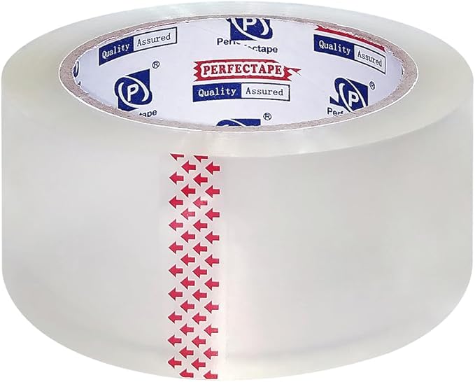 PERFECTAPE Heavy Duty Packing Tape 18 Rolls, Total 1080Y, Clear, 2.8 mil, 1.88 inch x 60 Yards, Ultra Strong, Refill for Packaging and Shipping
