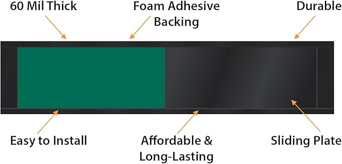 SmartSign Blank Slider Sign (Red/Green), 2.25" x 10", 60 mil Plastic Plate in Aluminum Frame with Foam Adhesive Backing, Privacy Slide Door Indicator - for Office, Workplace, Conference Room, USA-Made