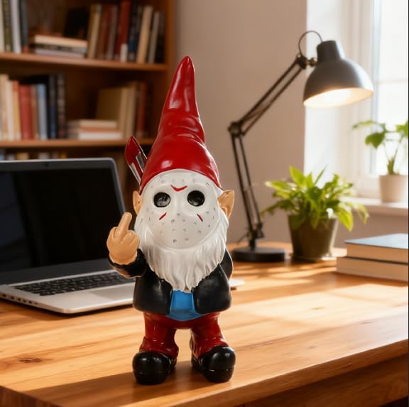 Gnomes Middle Finger Gifts Horror Decor Gnomes Boo Basket Stuffers