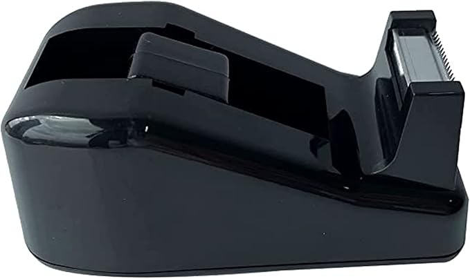 Desktop Tape Dispenser Cute Light Office Tape Dispensers, Nano Pads Fix Base, Black