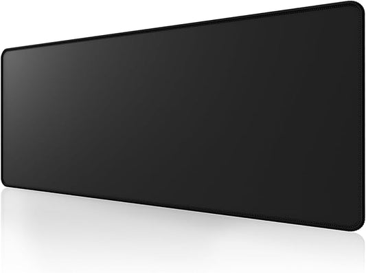 ALOANES Large Gaming Mouse Pad with Non-Slip Rubber Base,Stitched Edge,Desk mat for Laptop,Computer & PC, Wristing Pad for Gamer,Office & Home, 35.4''x 11.8''x 0.12'', Black