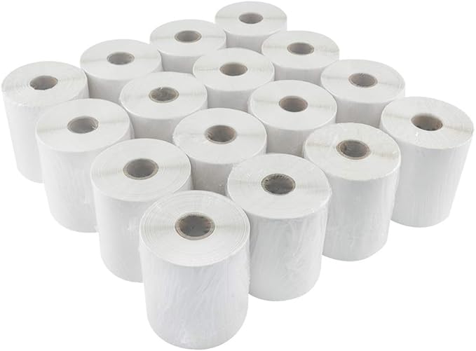 L LIKED 16 Rolls 4" x 6" Direct Blank Thermal Shipping Labels with 250 Labels/Roll - Compatible with Zebra 2844 ZP-450 ZP-500 ZP-505 (16 Rolls)