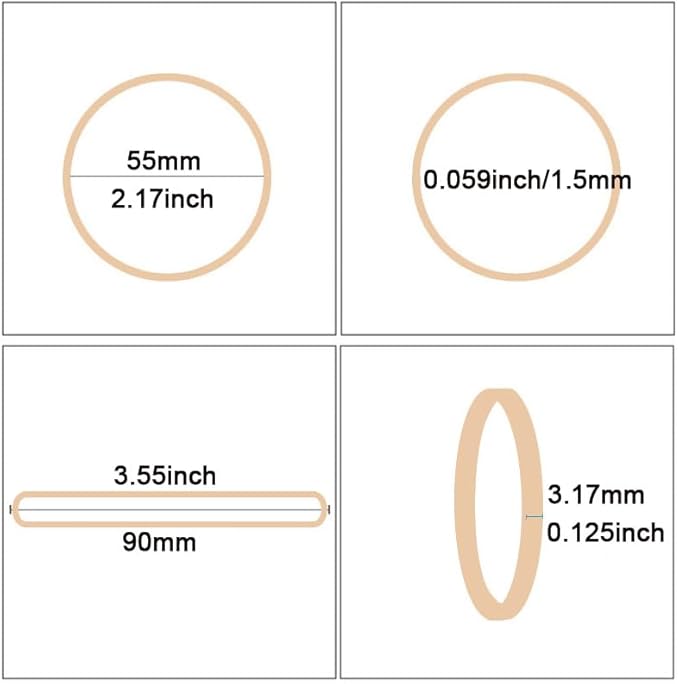 AMUU Rubber Bands Size #33 Approximately 200pcs Elastic Rubber Bands Office home Supplies #33 for Office home Supply File Folder Strong