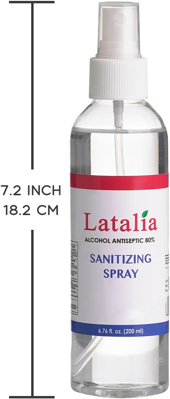 Hand Sanitizer Spray - Pack of 6 Unscented Spray Hand Sanitizer for Hands (6.67 Fl oz)