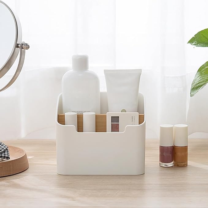 Poeland Remote Control Holder Desk Storage Organizer Box Container for Desk, Office Supplies, Home