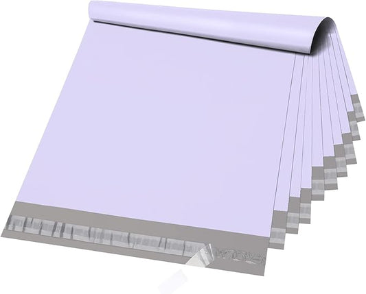Metronic Poly Mailers 14.5X19 100 Pack, Strong Adhesive Shipping Bags for Clothing, Waterproof and Tear-Proof Packaging Bags Mailers Poly Bags for Shipping Envelopes in Lilac Purple