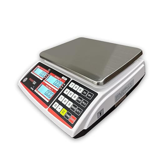 VisionTechShop TVP-60B Price Computing Scale, Lb/Oz/Kg Switchable, 60lb Capacity, 0.01lb Readability, NTEP Legal for Trade COC #19-038, NSF Certified