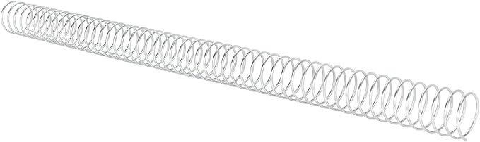 100pcs Total Spiral Binding Coil, 170 Sheets Capacity 4:1 Pitch and 48 Loops 360 Degree Rotation Wire Binding Spines for Size Paper of 8.5 x 11inch, Set Kit for A4 (Silver)