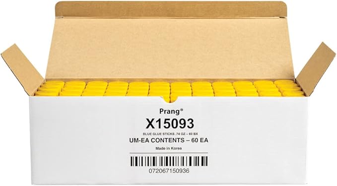 Prang Washable Glue Stick, Blue, 74 Oz., 60 Count