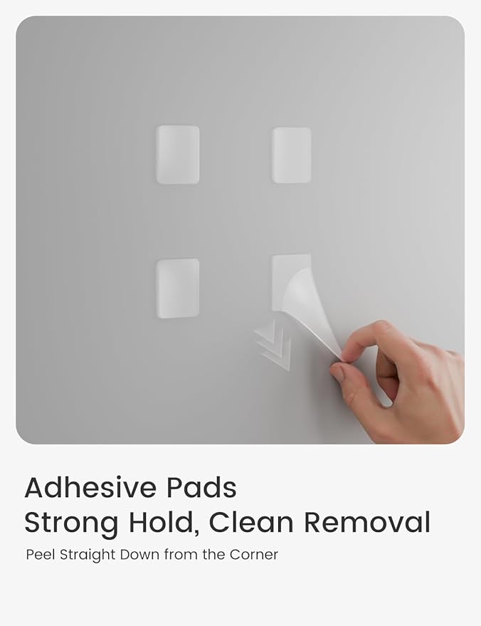 Large Felt Bulletin Board 36" x 24" Cork Board Alternative-6 Pack with 40 Safe Removable Adhesive Tabs, Cork Boards for Walls Cork Board for Home Office Classroom Pin Board - Milky White