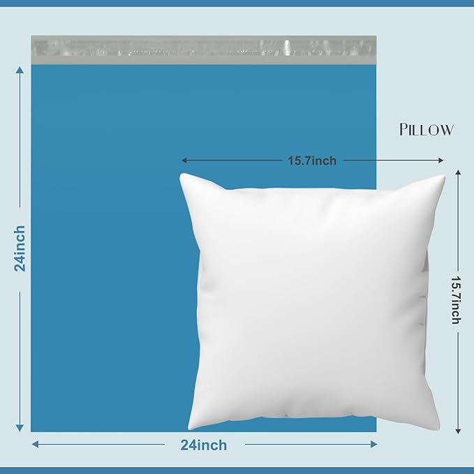 Metronic Poly Mailers 24x24 100 Pcs, Large Shipping Bags for Clothing, Strong Adhensive Shipping Envelopes for Small Business, Mailers Poly Bags, Tear-resistant Mailing Bags in Dark Blue