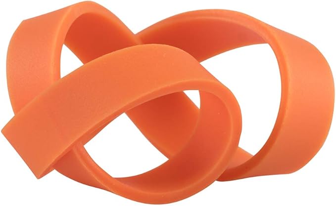JAM PAPER Durable Rubber Bands - Size 64 - Orange Multi-Purpose Rubberbands - 100/Pack