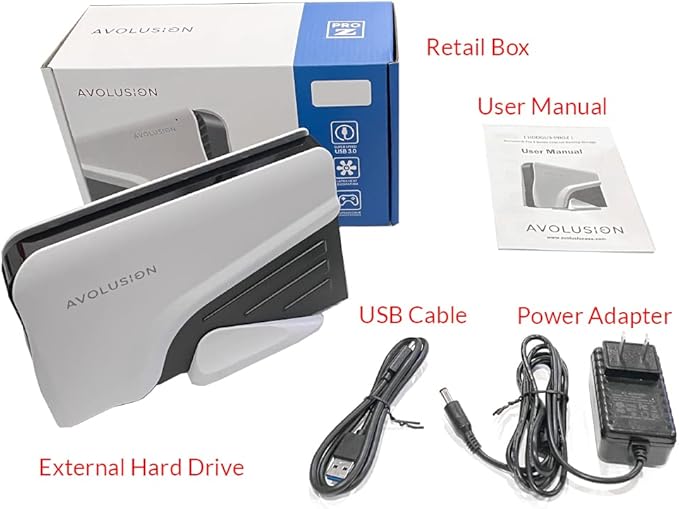 Avolusion PRO-Z Series 18TB USB 3.0 External Hard Drive for WindowsOS Desktop PC/Laptop (White) (Renewed)