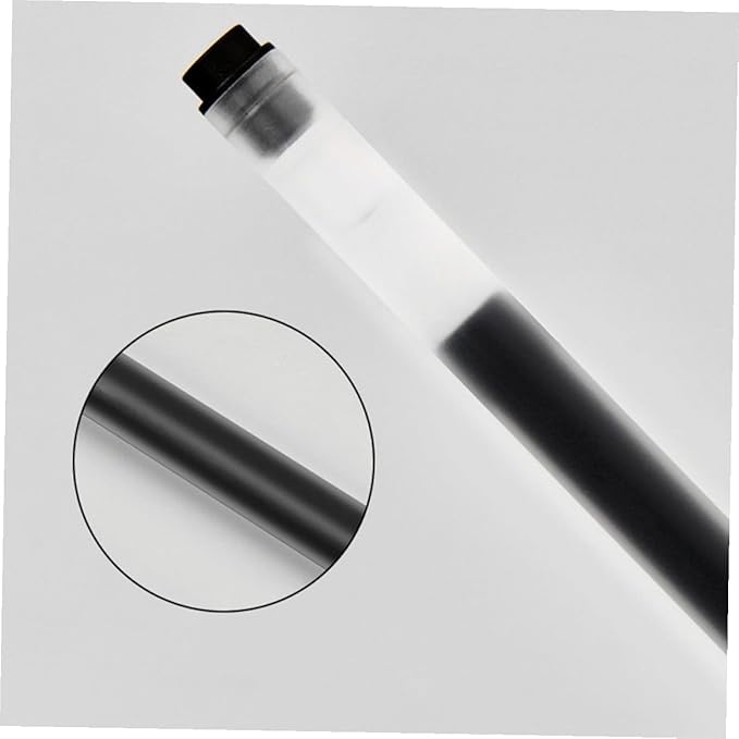 10pcs Gel Ink Pens Black Fine Tip Large Ink Capacity Smooth Writing Office School Supplies
