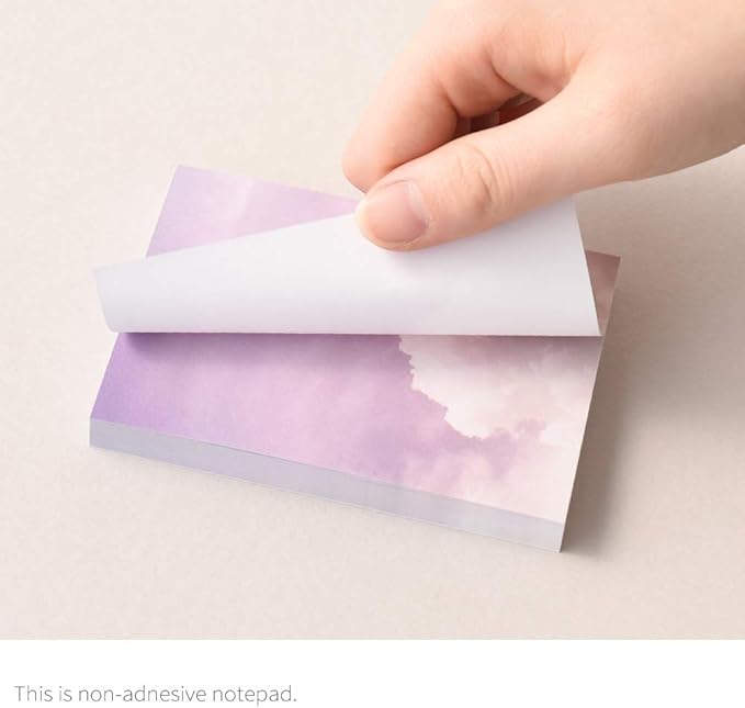 Monolike Memopad Feeling ver.2 design SET - 4 Packs, 4 Different Designs, 100 Sheets Per Pad, Total 400 Sheets, Note pads, Writing pads