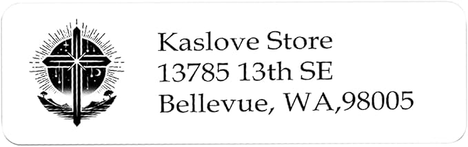 Personalized Return Address Labels - Custom Address Stickers on Sheets (30-1000 Labels) (Custom Logo Upload)