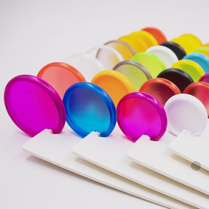 100pcs Discbound Notebook Discs 1.5inch(38mm) Planner Disc Accessories fits for Tul,Levenger,Arc,Happy Planner,Talia(Solid & Clear Mixed,1.5inch/38mm)