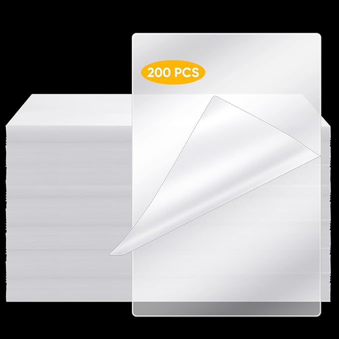 Sherr 200 Pcs 10 Mil Thermal Laminating Sheets 11 x 17 Inch Laminating Pouches 11-1/2 x 17-1/2 Inch Clear Lamination Sheets A3 Size Menu Size Hot Glossy Laminator Sleeves for Sealing