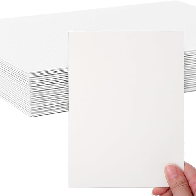 200 Sheets Linen Cardstock 5 x 7 Invitation Cardstock Heavy Weight Printer Paper 92lb 250GSM Index Cards for Printer Cover Postcards Blank Note Greeting