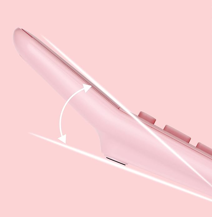 UNIONE Big Size Calculator with a Bright LCD, Dual Power Handheld Desktop. Color. Business, Office, High School 5×7in (WHITE)