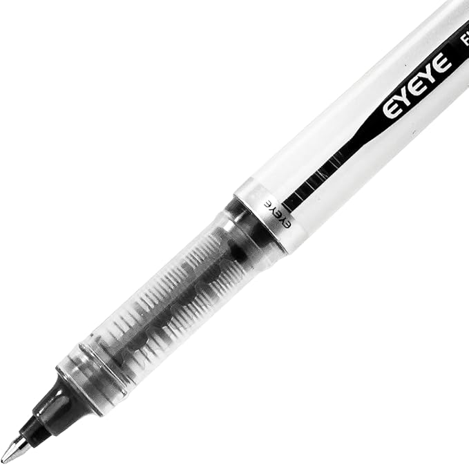 EYEYE Rollerball Pens Medium Point, 3 Assorted Colors 0.7mm Liquid Ink Roller Ball Pen Quick Dry, Ink Pen Fine Point Smooth Writing Pens for Journaling, Note Taking, Office, School Supplies
