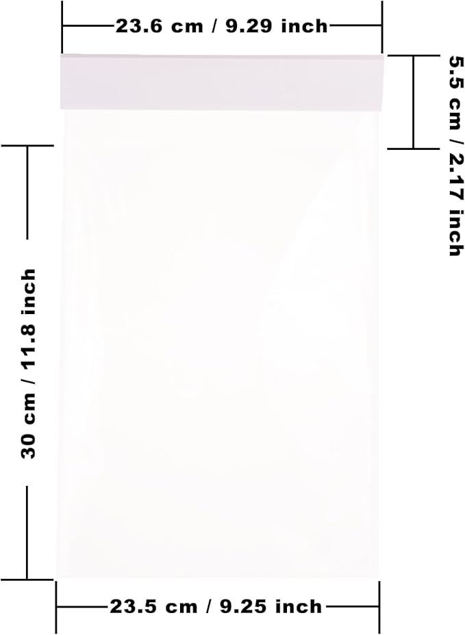 50 Pack Eco-Friendly OPP Window Hangers 9"x13" - Recyclable Car Dealership Document Holders, Lightweight Clip-On Sleeves for Buyer Guides, Menus & Promo Flyers