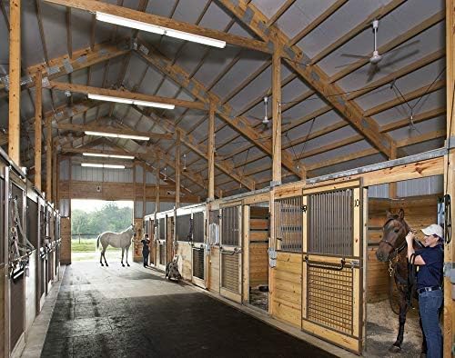 American Floor Mats - Heavy Duty Stall Tiles - Stable/Horse Flooring - Thick, Durable Rubber Solid Black 6 Border Tiles 1/2" Thick Expansion Set