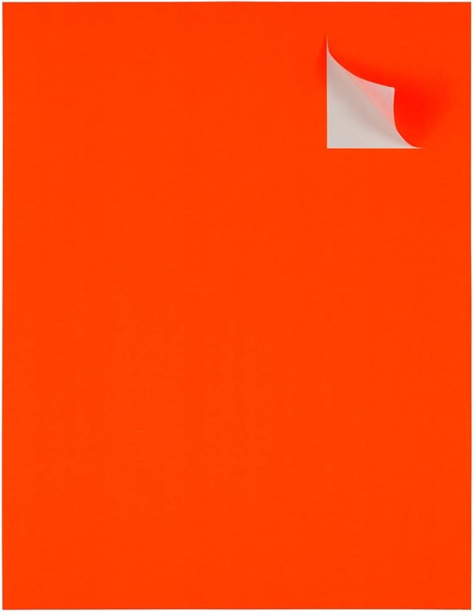 JAM PAPER Product & Container Labels - Square - 2 x 2 - Neon Deep Red/Orange - 120/Pack