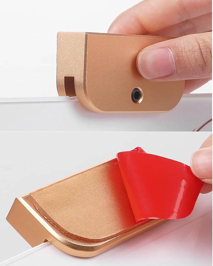 Wall Mount Acrylic Sign Holder with 3M Tape, Photo Menu Flyer Display Frames for Mall, Office, Home, Restaurant (Metal Vertical A4 210×297mm/8.27×11.69inches)