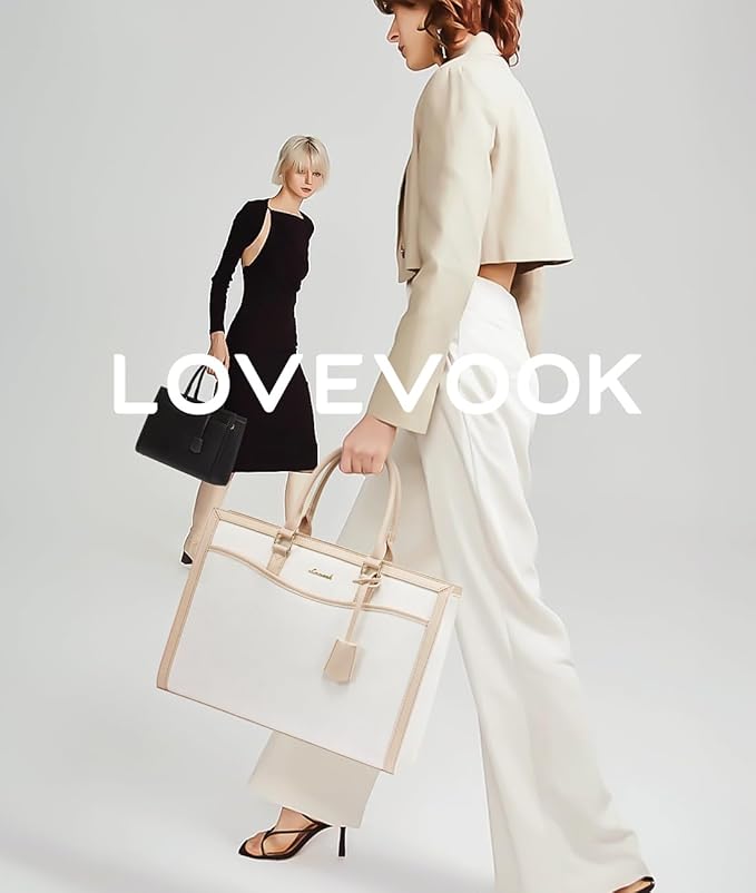 LOVEVOOK Laptop Tote Bag for Women, Office Work Bag Briefcase fit for 15.6 inch Laptop, Large Capacity Teacher Bag Handbag