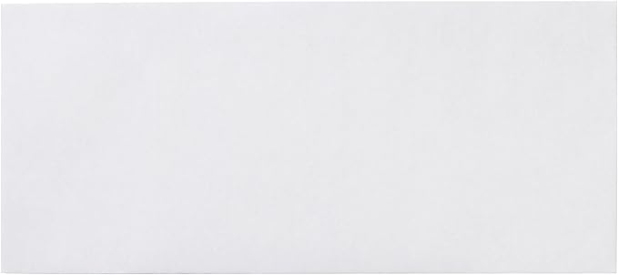 Amazon Basics 10 Security-Tinted Self-Seal Business Letter Envelopes, Peel & Seal Adhesive Closure, White, 500-Pack