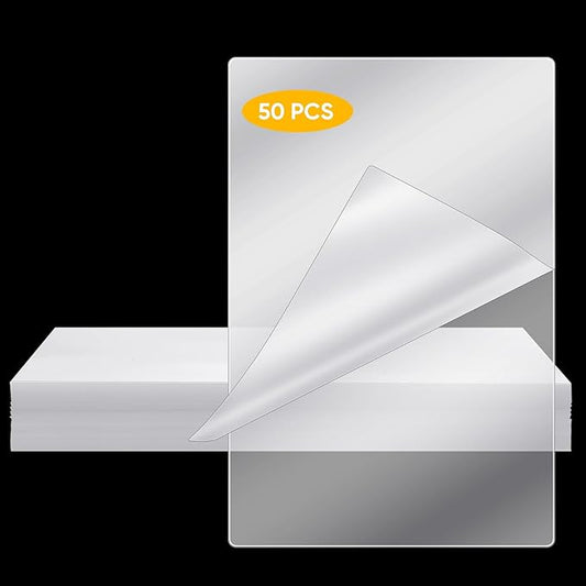 Sherr 50 Pcs 10 Mil Thermal Laminating Sheets 11 x 17 Inch Laminating Pouches 11-1/2 x 17-1/2 Inch Clear Lamination Sheets A3 Size Menu Size Hot Glossy Laminator Sleeves for Sealing