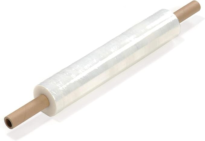PackageZoom 20 inch x 1000 Feet Stretch Wrap with Handle, Clear Stretch Film, 4 Rolls