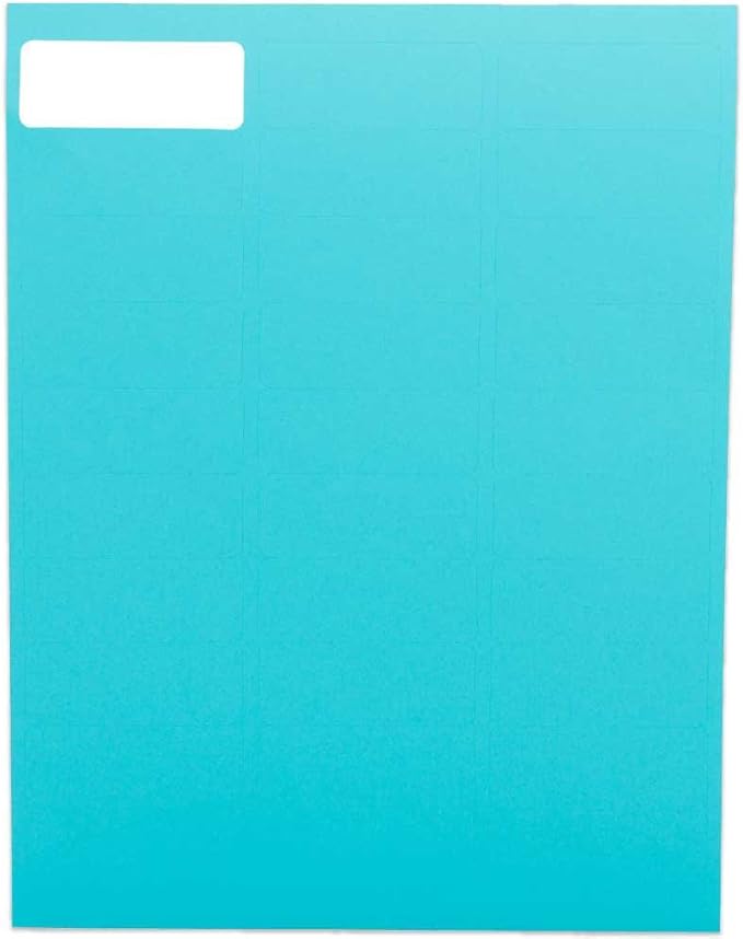 JAM PAPER Return Address Labels - Standard Mailing - 1 x 2 5/8 - Assorted Bright Colors - 600 Shipping Labels/Pack