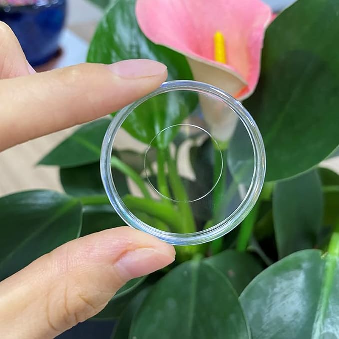 100pcs Discbound Notebook Discs DIY Planner Accessoriesfits for Tul,Levenger,Arc,Happy Planner,Talia(Super Clear,1.26 inch/32mm)