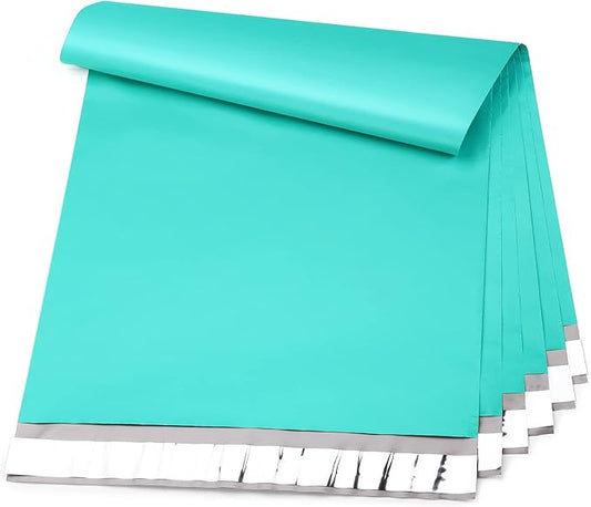 Metronic Teal Poly Mailers 14.5x19 Large Poly Mailers 100 Pack Self-Seal Shipping Bags, Packaging Bags, Shipping Envelopes, Packaging for Small Business, Boutique, Clothing