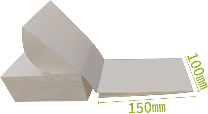 500 4x6 (100x150mm) Fanfold Direct Thermal Shipping Labels – 500 Commercial Grade Labels