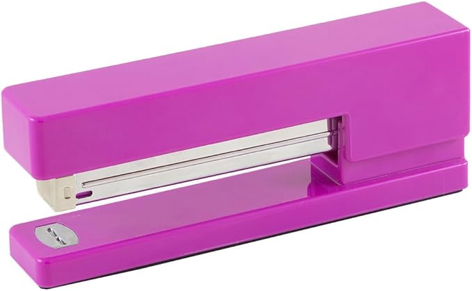 JAM PAPER Desk Trio Pack - Pink Fuchsia - Stapler, Tape Dispenser & Pen Holder - 3/Pack