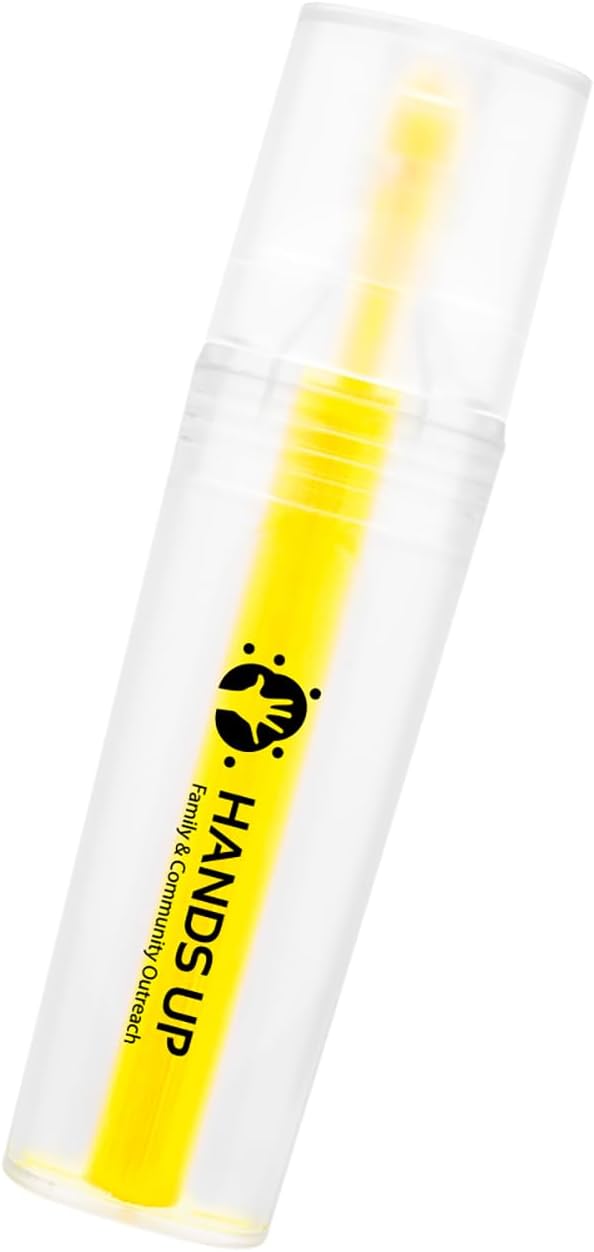 RPET Highlighter Customize Text Name or Personalized Image 0.95 Each - Sold in Pack of 250 - Clear with Yellow
