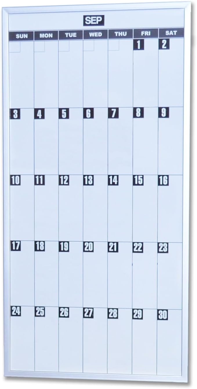Ultimate Office Magnetic Dy-Erase Whiteboard Modular Monthly Planning Calendar (1 Each)