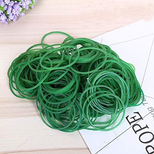 AMUU Rubber Bands 300pcs Green Small Rubber Bands for Office School Home size16 Elastic Band Office School Home Strong Elastic Band Loop Office Supplies