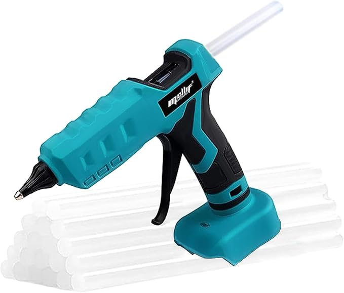 Cordless Hot Glue Gun Compatible with Makita 18V Battery, Mellif Handheld Electric Power Glue Gun Full Size for Arts & Crafts & DIY with 20 0.43" Glue Sticks (Tool Only)