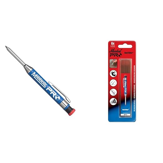 Markal 96270 PRO Carpenter Pencil + 97272 Red Riter Pro Refills