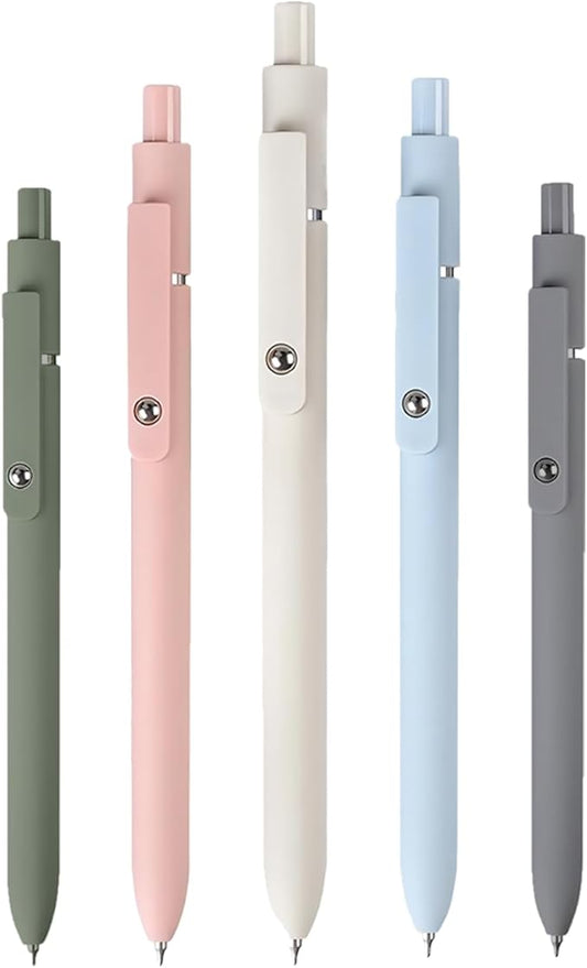 Gel Pens,Fine Point Black Ink Pens With Smooth Wirting,Qucik Dry Pens For Journaling,Cute Nice BallPoint Pens,Office School Supplies Women Student(Morandi)