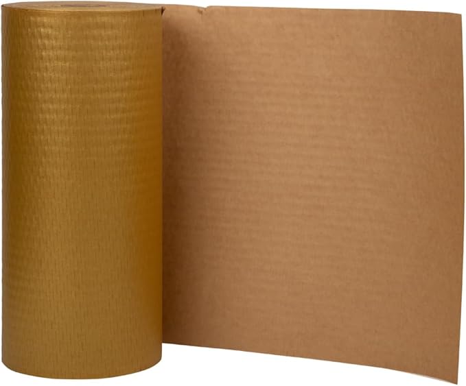 JAM PAPER Honeycomb Packing Paper Roll - 12" x 328' - Gold - 328 Sq Ft - 80 GSM - Roll Sold Individually