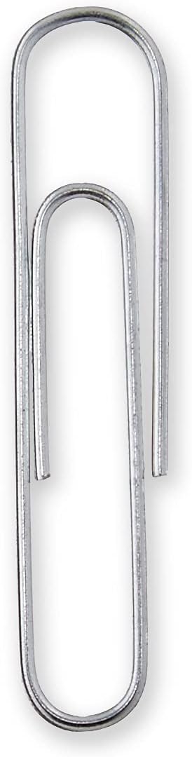 Amazon Basics No. 1 Paper Clips, Smooth, 1000 Count (10 Pack of 100), Silver