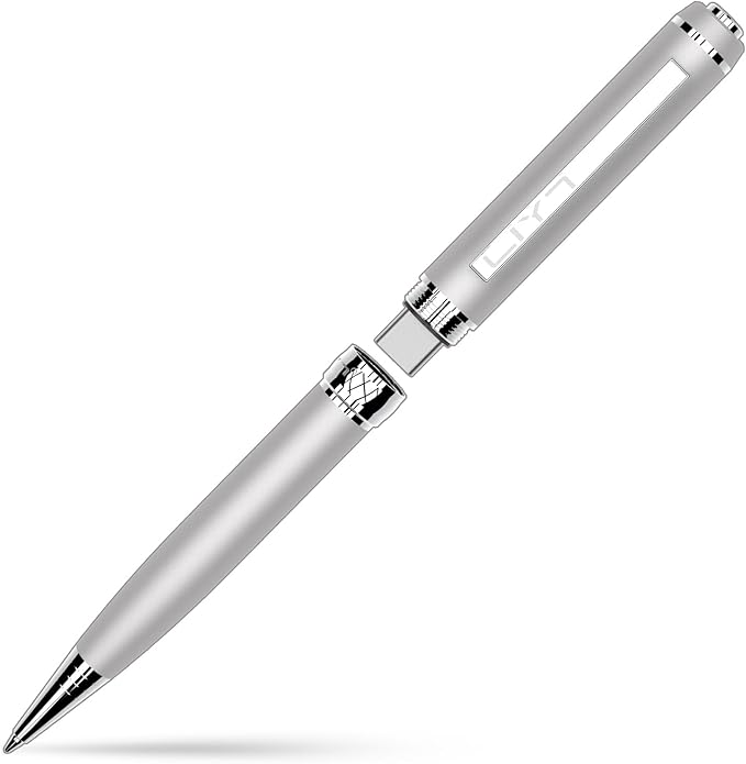3 in1Luxury Rollerball Pen，USB-C，USB Flash Drive，with Pen Design, with Smooth Writing, Medium Point Black Ink，Portable Memory Stick, Compatible with Laptop,Smartphones (Silver, 64, GB)