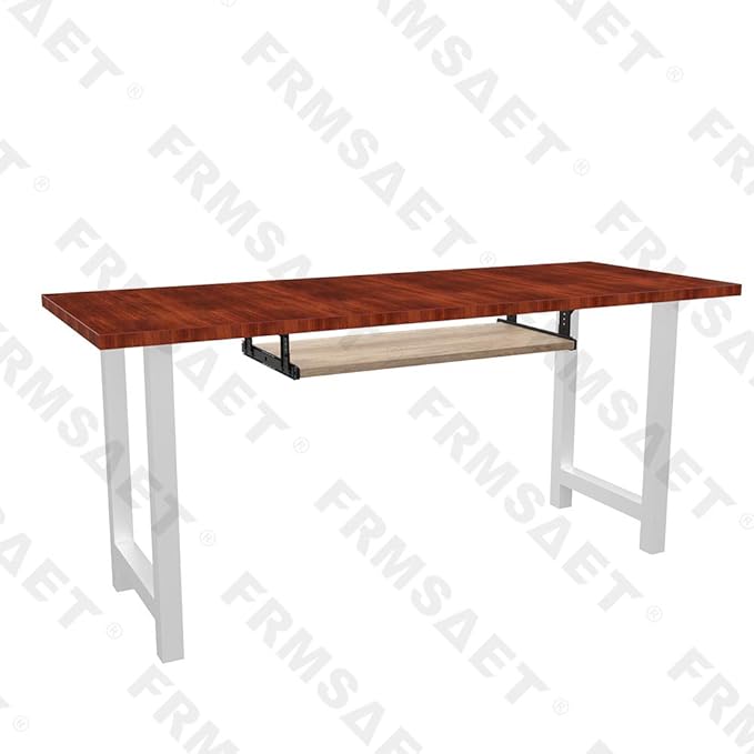 FRMSAET Furniture Accessories Office Product Desk Suits Hardware 20/24/30 inches Keyboard Drawer Tray Wood Holder Under Desk Adjustable Height Platform. (24 inches, Burlywood)