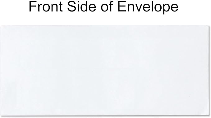 2500#10 Commercial Custom Printed Envelopes, White, Regular, Self Seal, Security Tinted, Text and Logo Customization, Size 4-1/8 x 9-1/2 Inches, 24 LB